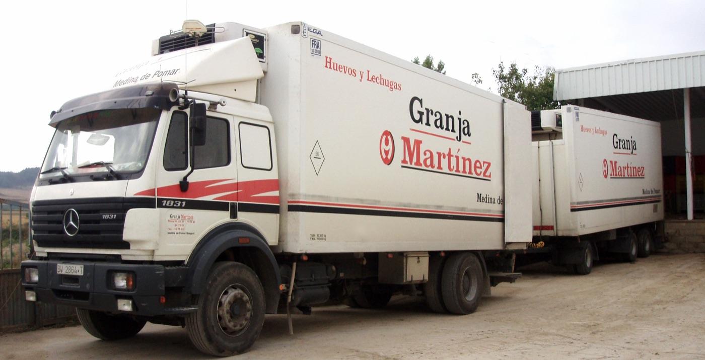 Camión refrigerado de Granja Martínez